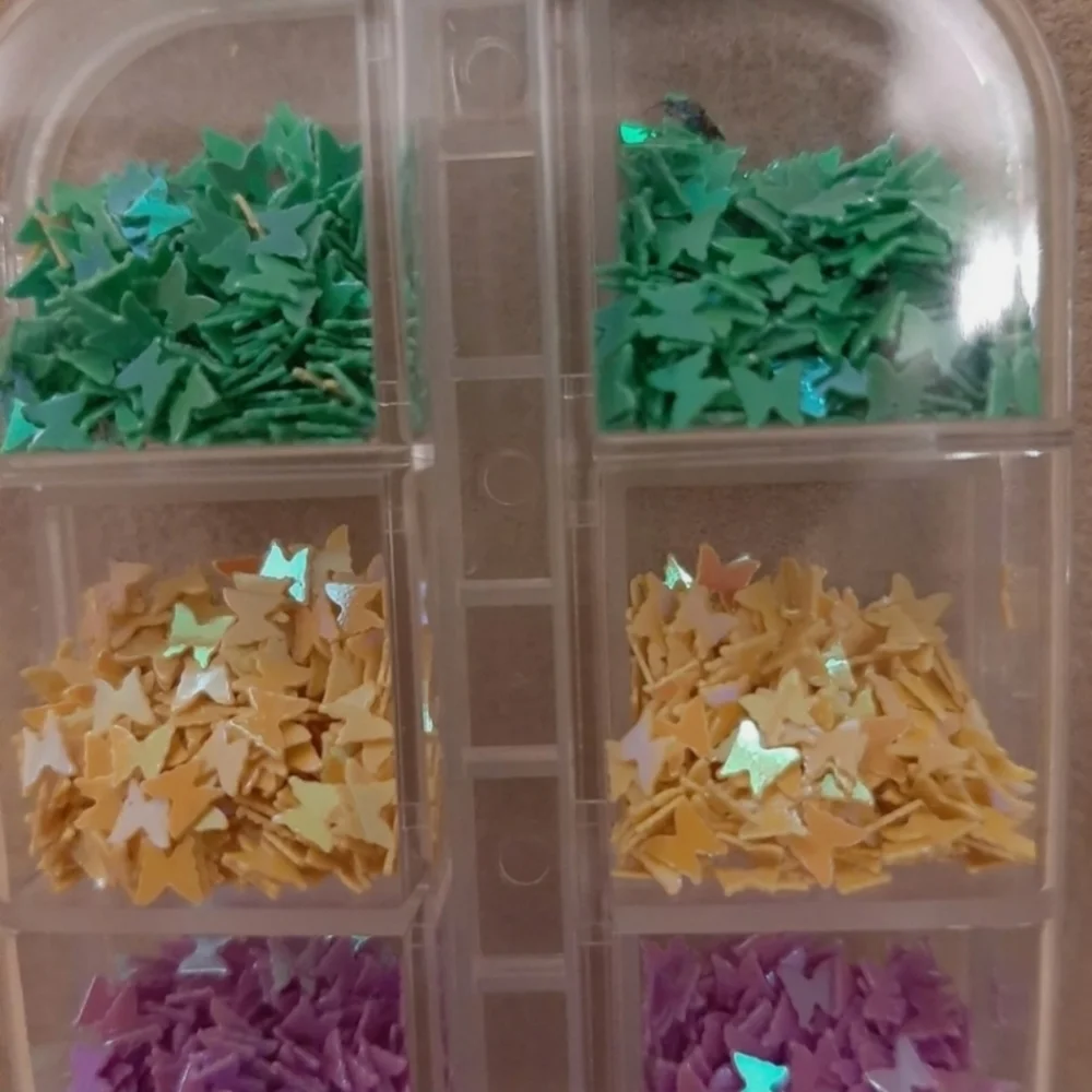 Nail art decoration crafts butterflies sequins
